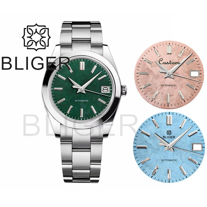 Luxury Watch German - BLIGER 36mm39mm شعار مخصص الأخضر ساعة