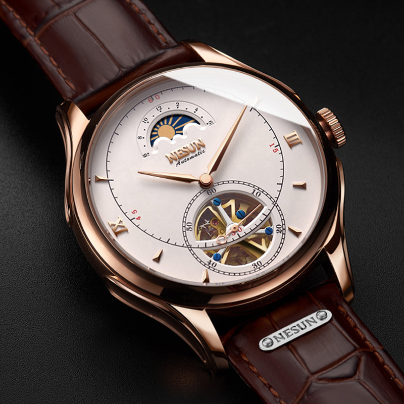 Luxury Watch German - التلقائي ساعة ميكانيكية سويسرا نيسون توربيون