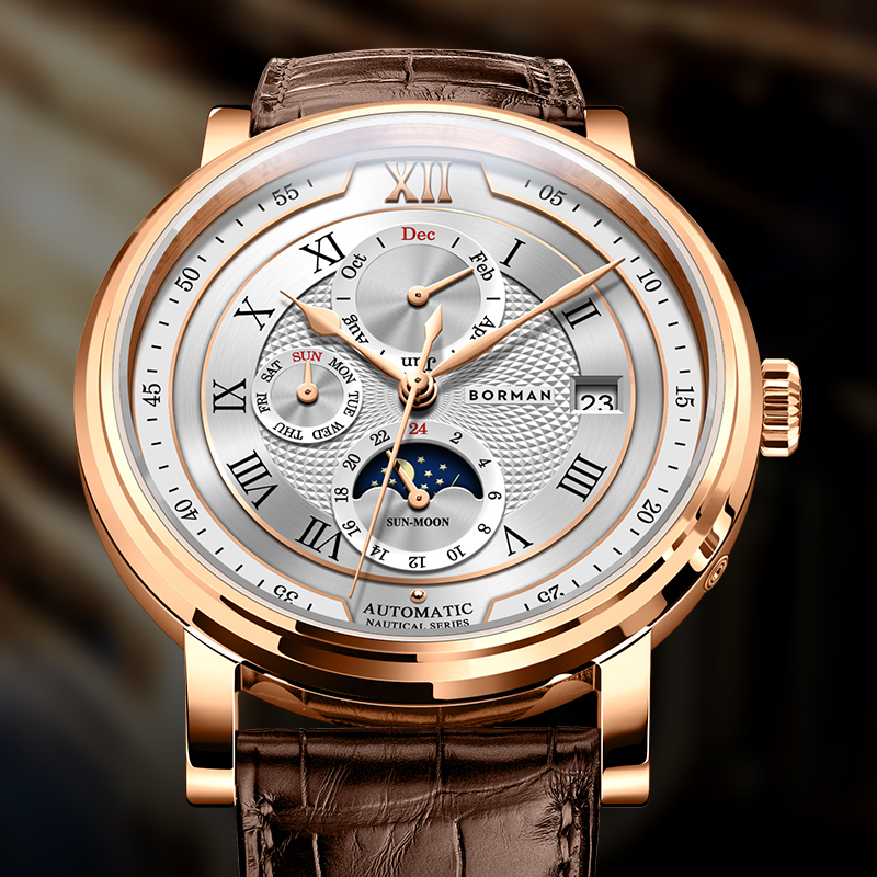 Luxury Watch German - العلامة التجارية الفاخرة سويسرا بورمان التلقائي