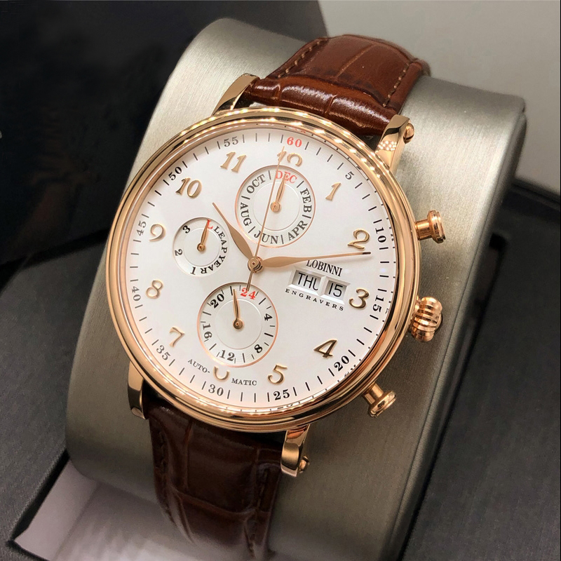 Luxury Watch German - ساعات رجالية سويسرا LOBINNI العلامة التجارية