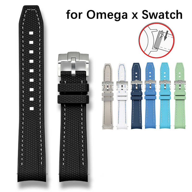 Luxury Watch Omega - حزام ساعة من السيليكون السائل لساعات