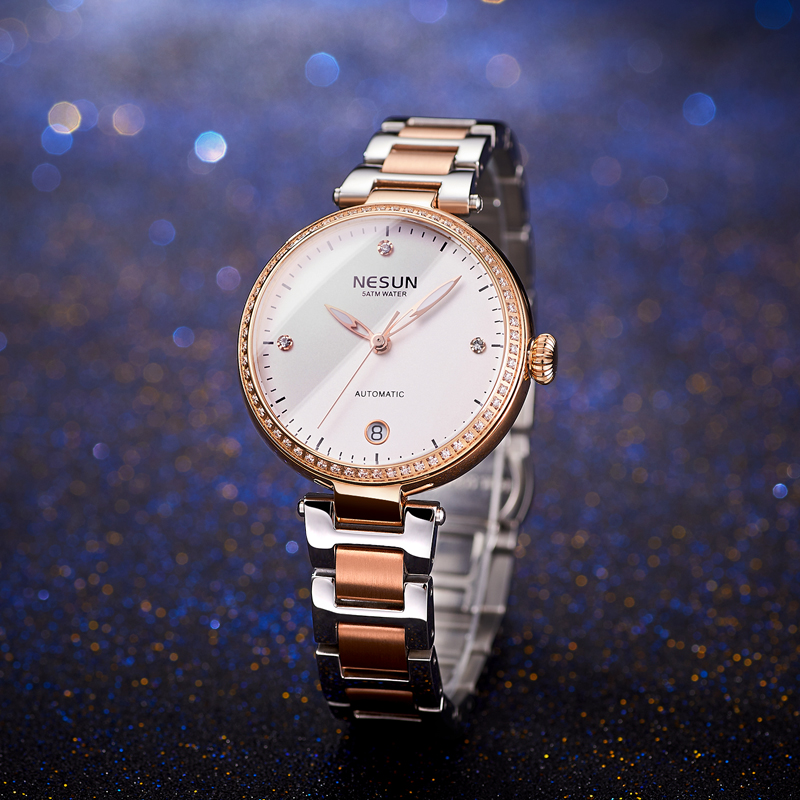 Luxury Watch In Japan - NESUN-اليابان ميوتا ساعات آلية أوتوماتيكية للنساء