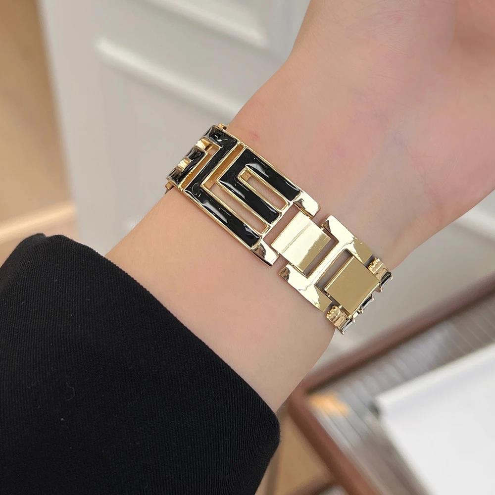 Luxury Watch Ap - حزام معدني فاخر لساعة أبل 10