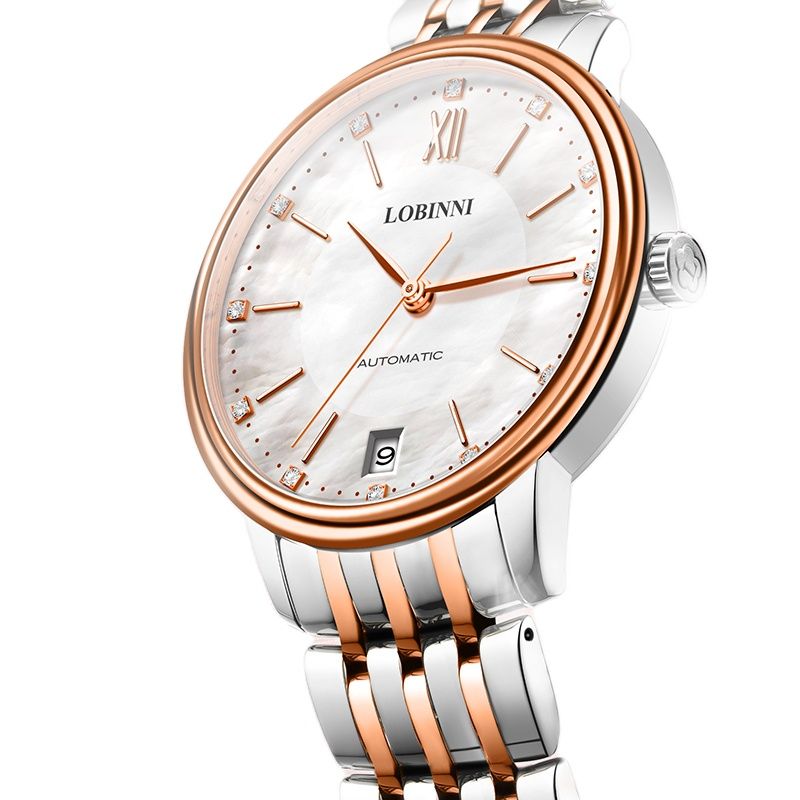 Luxury Watch In Japan - ساعة LOBINNI للسيدات أوتوماتيكية ميكانيكية مرصعة