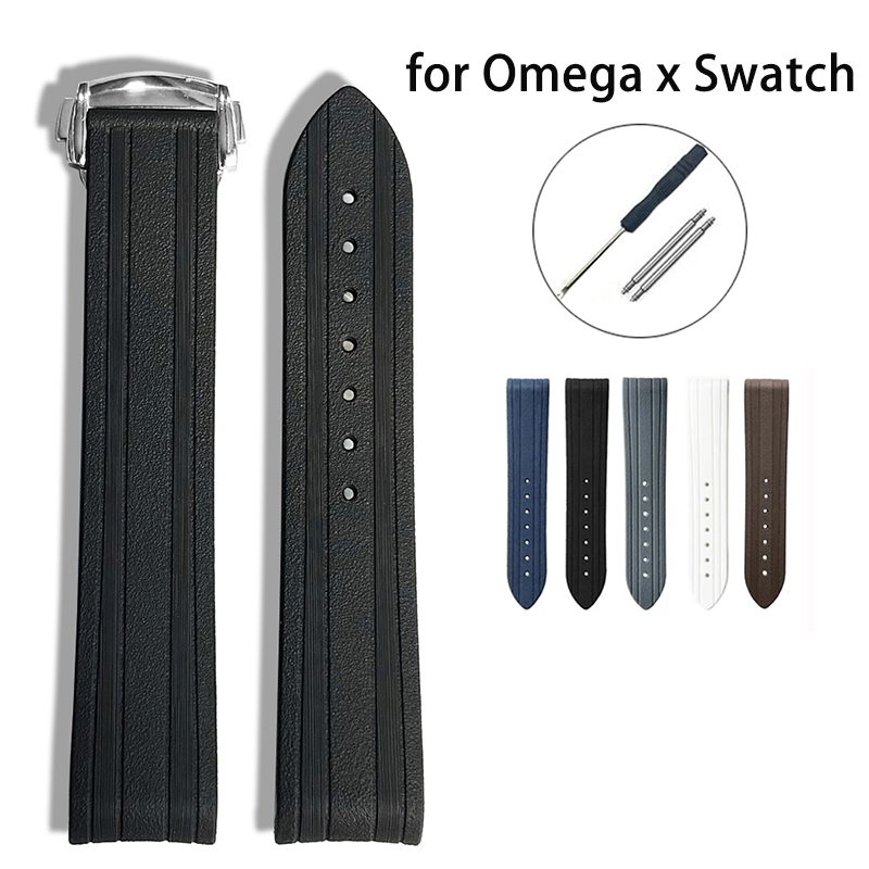 Luxury Watch Omega - حزام سيليكون لأوميغا x سواتش MoonSwatch