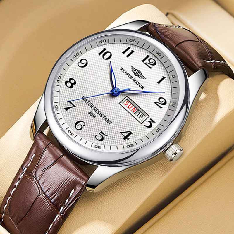 Luxury Watch Longines - ساعة WLISTH Business للرجال بتقويم ريترو