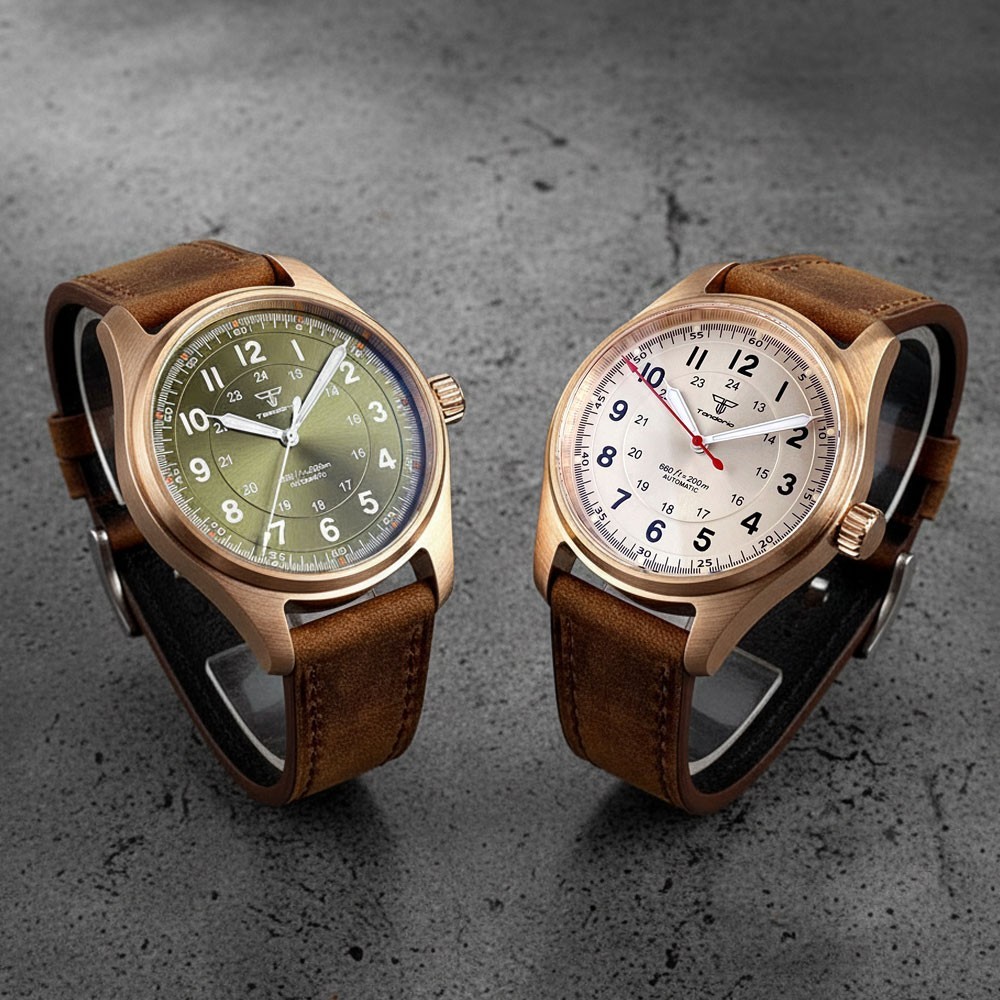 Luxury Watch White - ساعة يد رجالية أوتوماتيكية من تاندوريو،