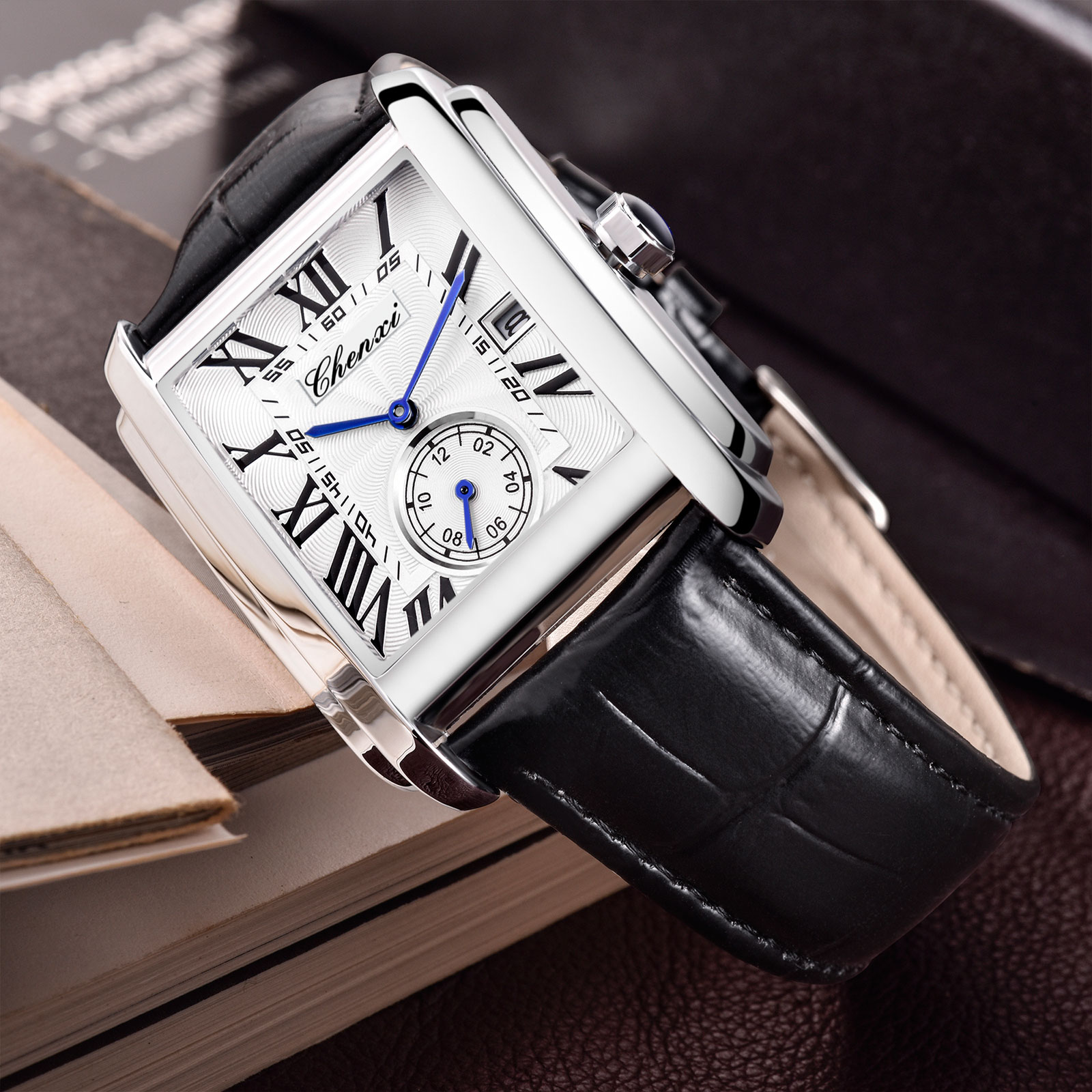 Chenxi 8216 موضة جديدة بوي كلا - مراجعة Luxury Watch Holder For Men وسعره