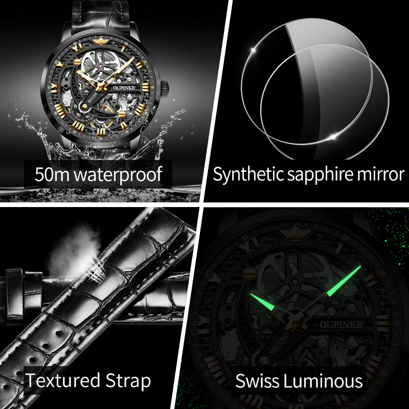 ساعة يد ميكانيكية أوتوماتيكية  - مراجعة Open Heart Watch وسعره
