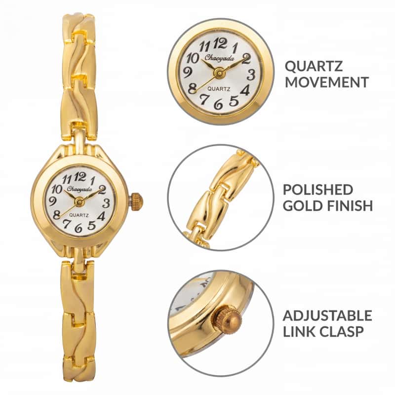 ساعة يد نسائية أنيقة بتصميم عص - مراجعة Luxury Watch Brand For Women وسعره