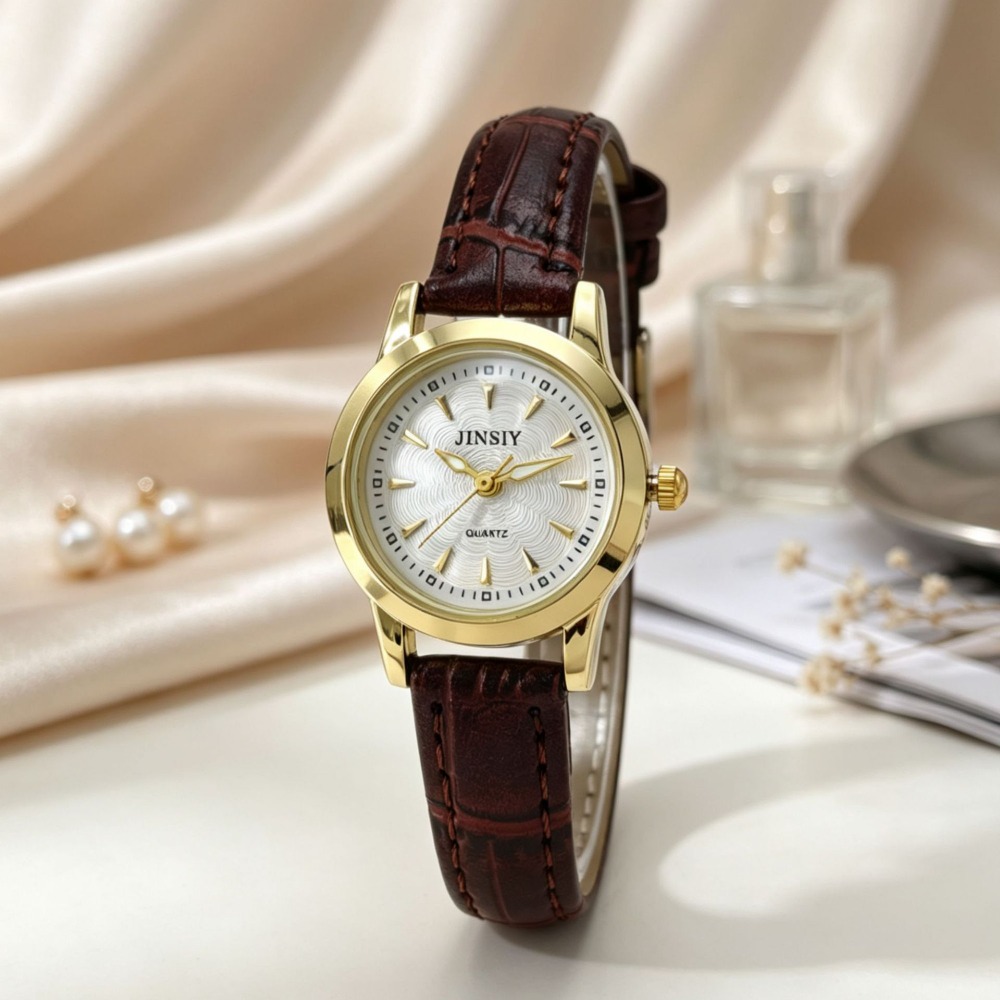 ساعة يد نسائية فاخرة بحزام جلد - مراجعة Luxury Watch Brand For Women وسعره