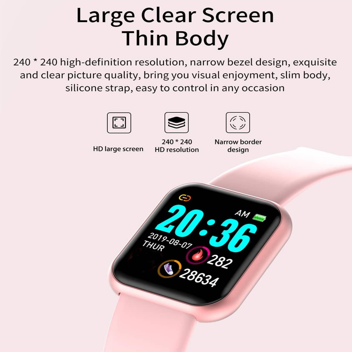 ساعات رياضية ذكية بلوتوث ، سوا - مراجعة Open Heart Watch وسعره