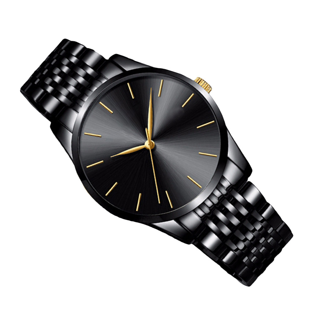 ساعة رجالية كوارتز بحزام فولاذ - مراجعة Luxury Watch White وسعره