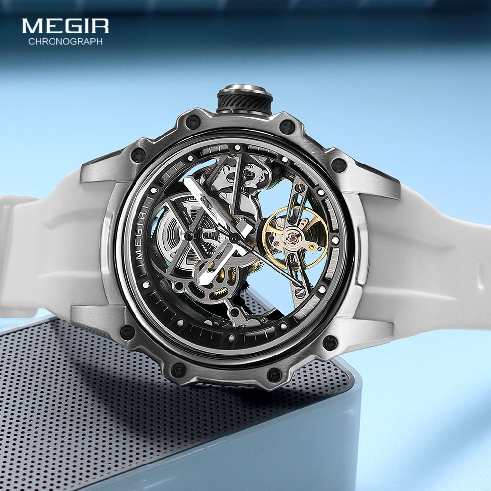 ساعة ميجير الرياضية الأوتوماتي - مراجعة Luxury Watch White وسعره
