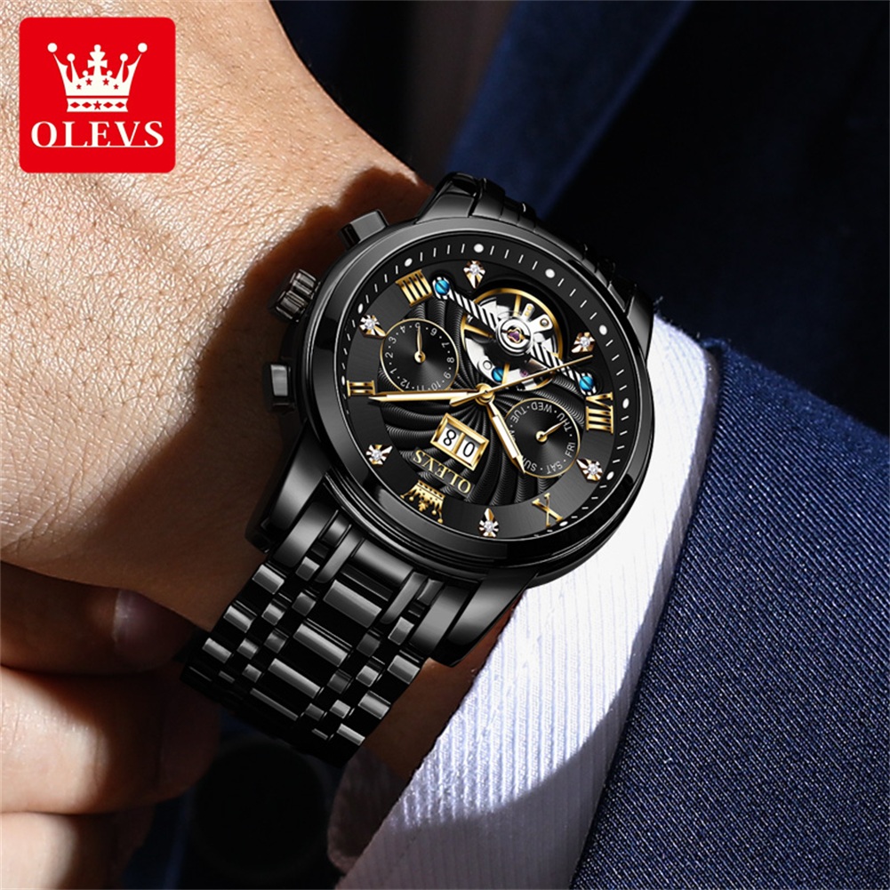ساعات OLEVS الكلاسيكية للرجال  - مراجعة Open Heart Watch وسعره