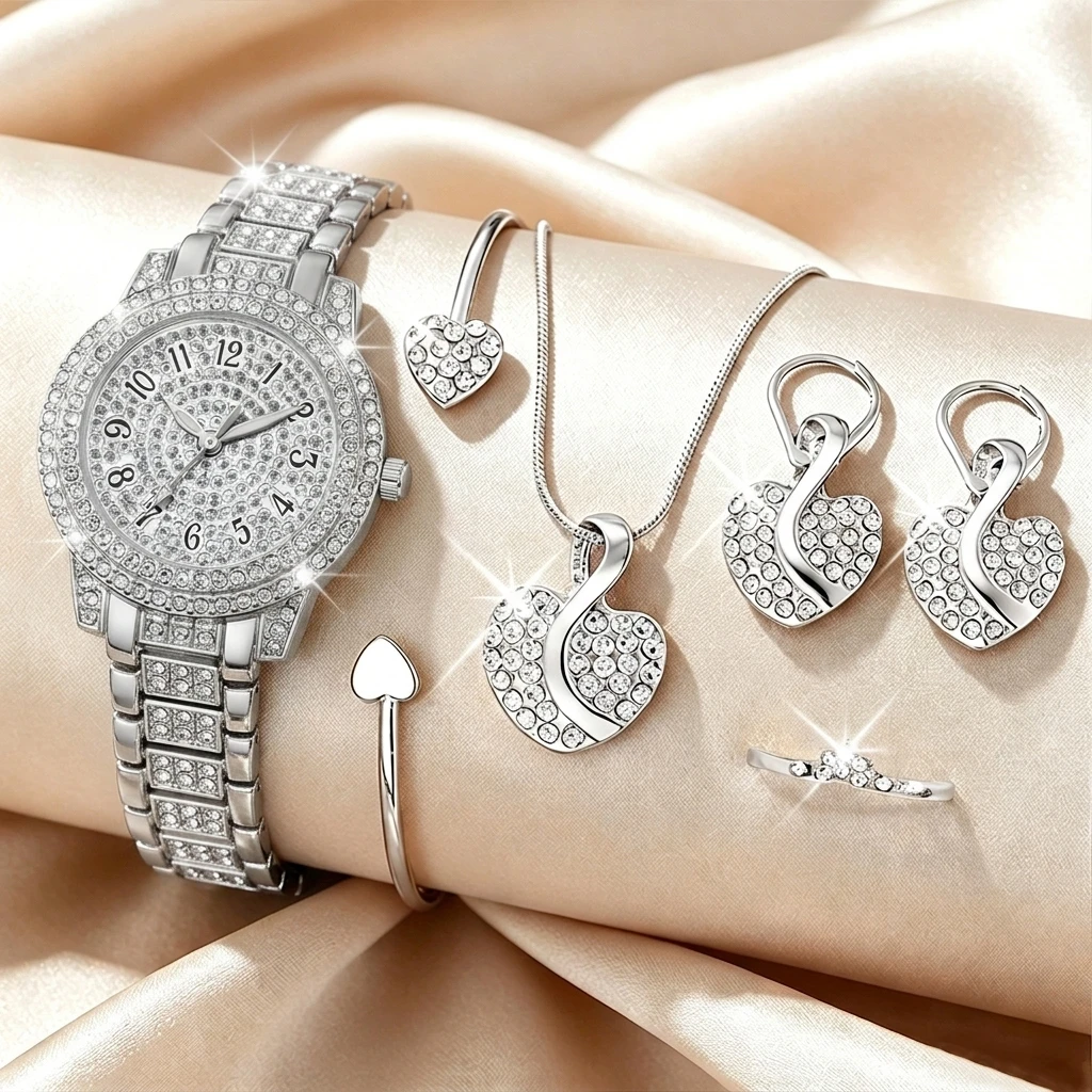 6 قطع من ساعات اليد النسائية ا - مراجعة Open Heart Watch وسعره