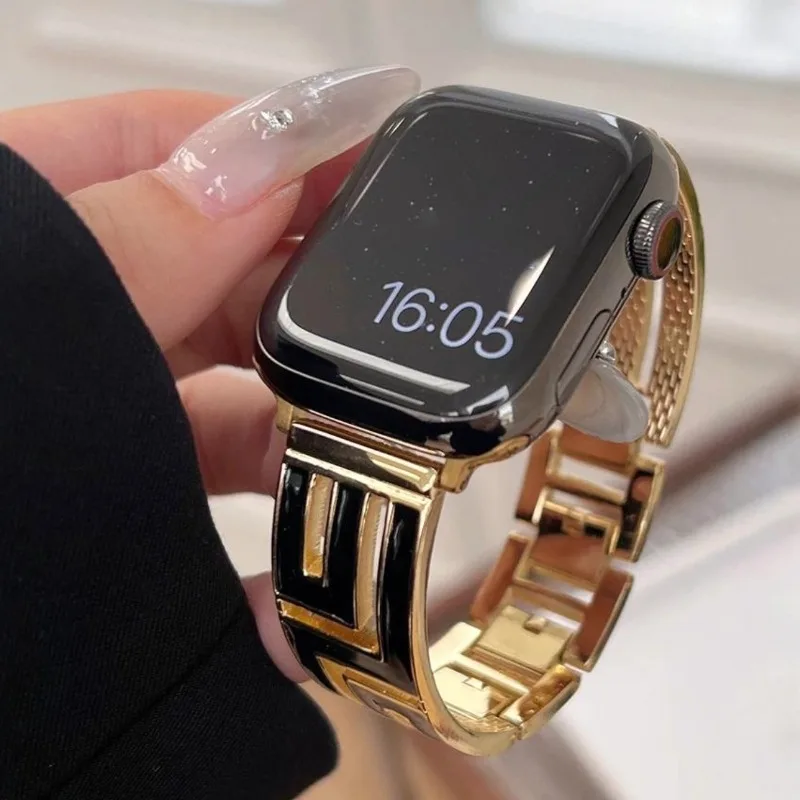 حزام معدني فاخر لساعة أبل 10 ب - مراجعة Luxury Watch Ap وسعره