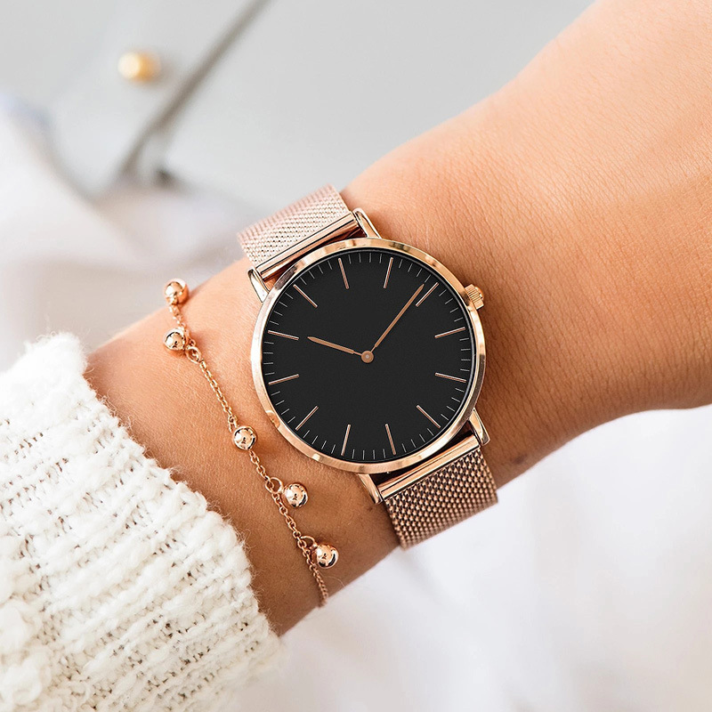 ساعة يد كوارتز بحزام شبكي من ا - مراجعة Luxury Watch Brand For Women وسعره