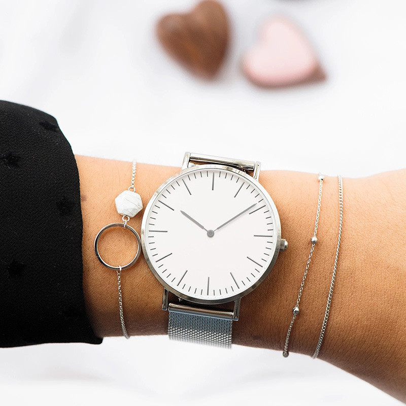 ساعة يد كوارتز بحزام شبكي من ا - مراجعة Luxury Watch Brand For Women وسعره