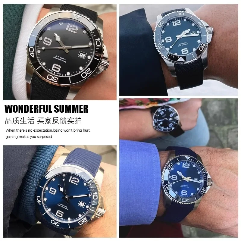 حزام ساعة من السيليكون عالي ال - مراجعة Luxury Watch Longines وسعره