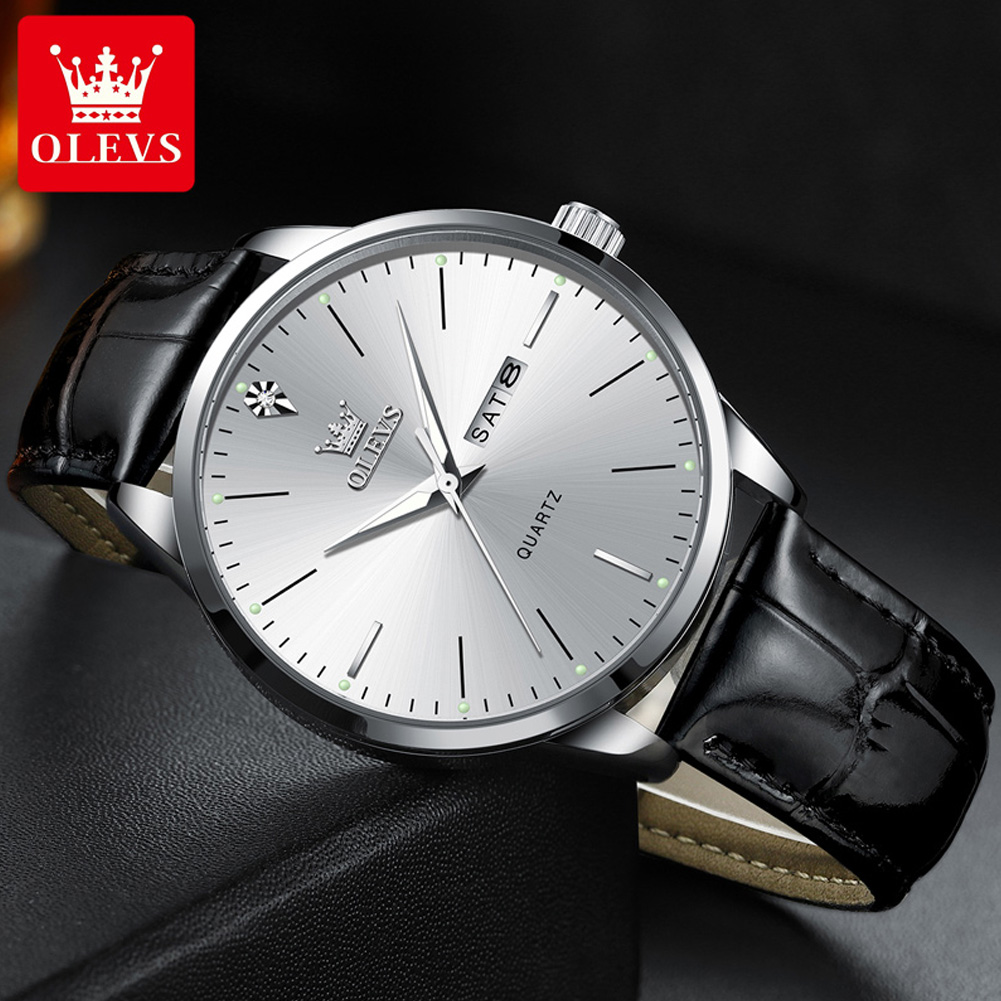 OLEVS 2935 ساعة رجالي تقويم مز - مراجعة Luxury Watch Longines وسعره