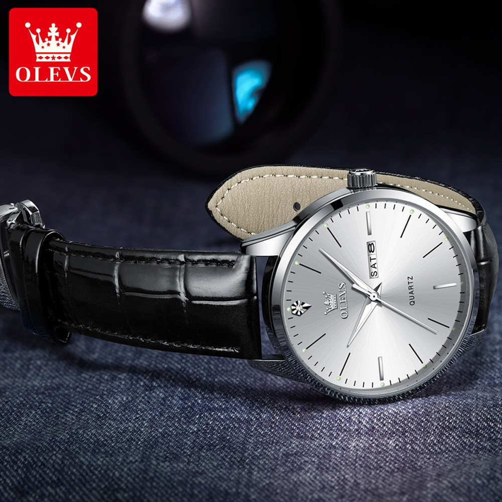 OLEVS 2935 ساعة رجالي تقويم مز - مراجعة Luxury Watch Longines وسعره