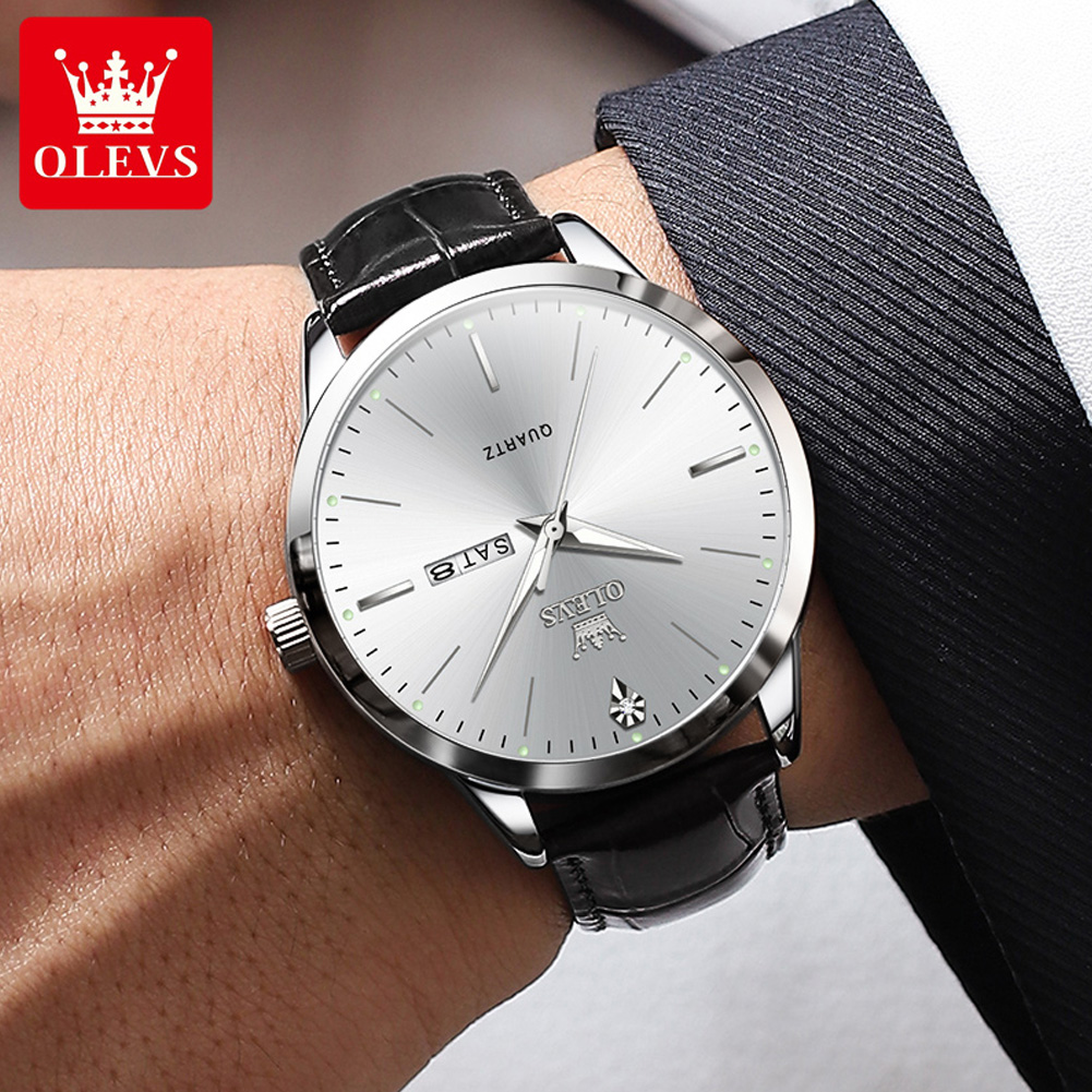 OLEVS 2935 ساعة رجالي تقويم مز - مراجعة Luxury Watch Longines وسعره
