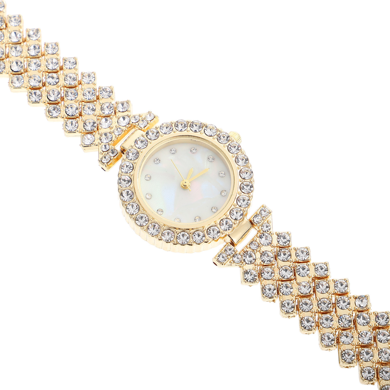 ساعة يد نسائية أنيقة مرصعة بال - مراجعة Luxury Watch White وسعره